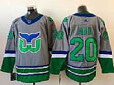 Hartford Whalers #20 Aho Gray 2021 Reverse Retro Alternate Adidas Jersey,baseball caps,new era cap wholesale,wholesale hats